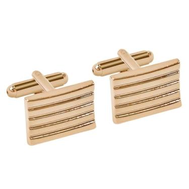 Imagem de Abotoaduras para homens camisa francesa exclusiva punho formal negócios camisas smoking presente de casamento negócios, One Size, Metal, Sem Pedra Preciosa