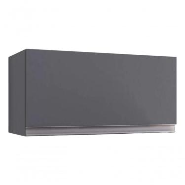 Imagem de Armário Aéreo Andreia Geladeira Suspenso 1 Porta Cinza-escuro