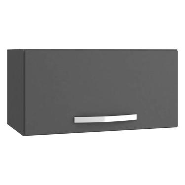 Imagem de Armário Aéreo Geladeira 60cm 1 Porta Basculante - Ajl Móveis Cor Cinza