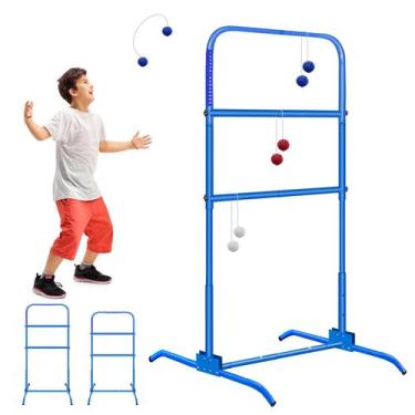 Imagem de Conjunto de jogos Winthai Ladder Toss, ajustável de 108 a 136 cm