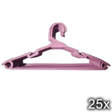 Imagem de Kit 25 Cabide Infantil Reforçado Roupa Criança Bebê 30cm - Emporio CTZ