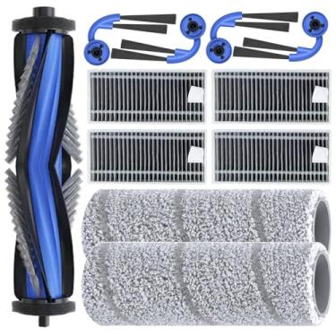 Imagem de neutop Peças de reposição compatíveis com Ecovacs Deebot X11 OmniCyclone, acessórios de aspirador de pó robô com 1 escova principal, 2 rolos de esfregão, 4 filtros, 4 escovas laterais