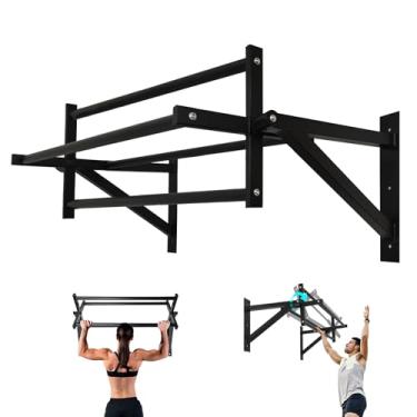 Imagem de BDL Barra giratória montada na parede, barra de escalada rápida, estrutura de treinamento montada na parede, barra giratória ou fixa para suporte de treinamento de escalada até 199 kg