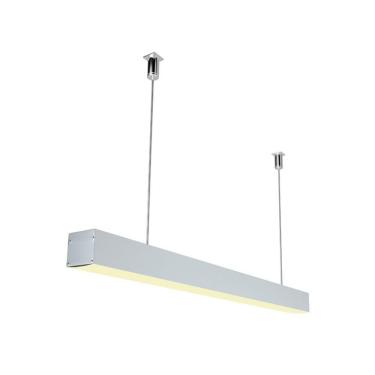Imagem de Perfil Pendente Largo Para Fita Led Luminatti Lm1144 Com 1 Metro Branco