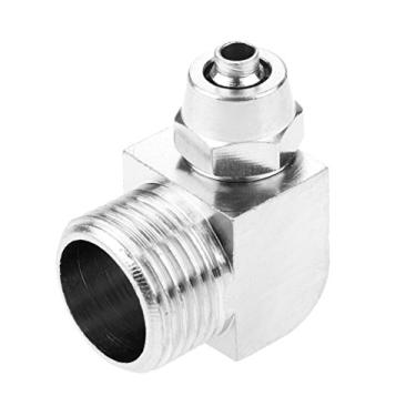 Imagem de 1/8"1/4" 3/8"1/2" thread o cotovelo pneumático encaixes rápidos conector de acoplador de acoplador de acoplador rápido Adaptador de conector 4mm-12mm YYDFPIIA (Color : PL6 03)