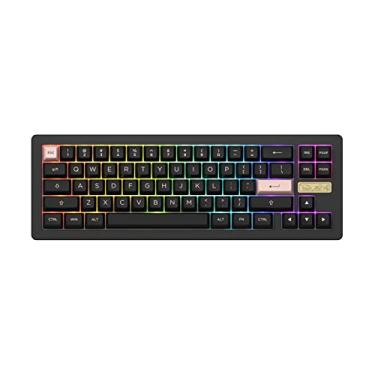 Imagem de TECLADO GAMER SWITCH AKKO CRYSTAL LINEAR KEYCAPS ASA PBT DOUBLE SHOT 65% LAYOUT MODELO ACR PRO 68-S
