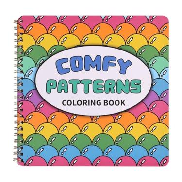 Imagem de Livro de colorir feminino, 30 páginas, com padrão simétrico, livros de colorir para adultos para relaxar e aliviar a ansiedade, presente para o dia das mães, aniversários, Natal, aniversários