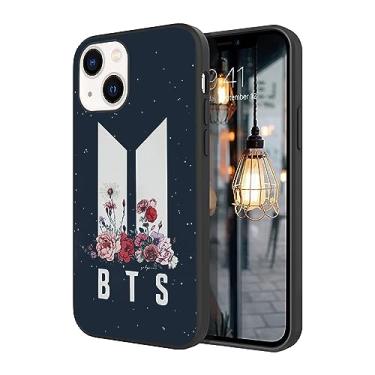 Imagem de WWDIYHOUSE Capa compatível com iPhone 15, capa à prova de choque de TPU macio com design exclusivo e legal para homens/mulheres/meninos/meninos (Fashion-BTS-3)