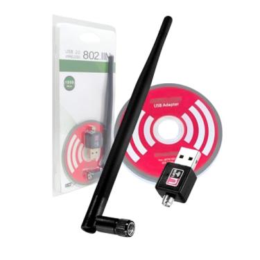Imagem de Antena Wi-Fi USB 1200Mbps com Adaptador Wireless – Receptor de Internet Sem Fio para Computador e Notebook, Alta Velocidade, Alcance de até 150m, Compatível com Windows e MacOS, Certificada Anatel