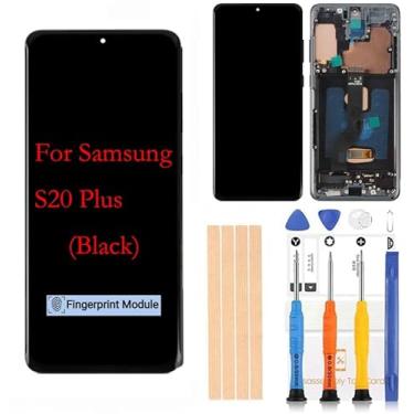 Imagem de Amoled LCD para Samsung Galaxy S20Plus 5G Tela digitalizadora Touch Assembly Display LCD de substituição 6,7 polegadas G985 G985A G985F G985P G985R4 G9860 T U V W da BITANR (S20 Plus Preto)