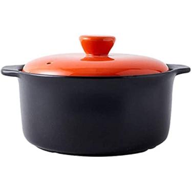 Imagem de Caçarola de cerâmica, forno holandês, panela de barro, panela para ensopado, sopa terracota panelas guisado panela