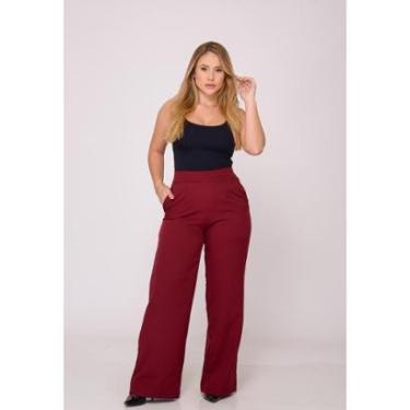 Imagem de Calça Feminina Alfaiataria Marsala-Feminino