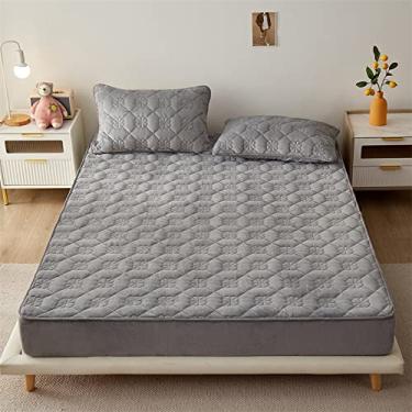 Imagem de LULUMAIC Lençol com elástico supermacio, fofo, confortável, para motorista, brilhante, quente, luxuoso, cobertor térmico de luxo (JN 6) 3