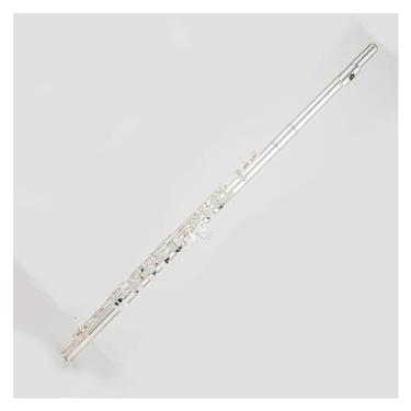 Imagem de Flauta Outfit Flauta Alto Corpo de Cobre Branco G 16 Orifícios Fechados Prata Teclas Instrumento