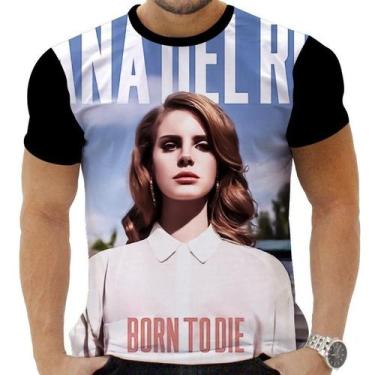 Imagem de Camiseta Camisa Personalizada Rock Lana Del Rey Cantora 5 - Obsidiana 