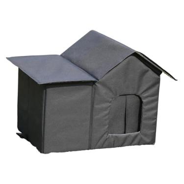 Imagem de Bothyi Casinha para Gatos Multifuncional, Confortável e Portátil para Filhotes, em Tecido Oxford, Ideal para Brincar e Descansar, Preto