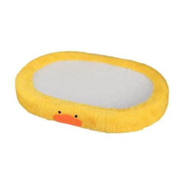 Imagem de WeiLaiKeQi Arranhador de gato de sisal para gatos internos, protetor de móveis, desenho oval de pintinho para gatinhos e gatos