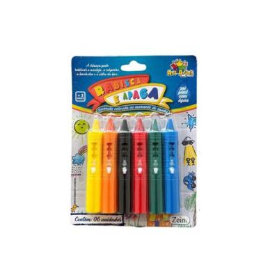 Imagem de Caneta que Rabisca e Apaga, 6 Peças de Plástico - Zein, Sortidos