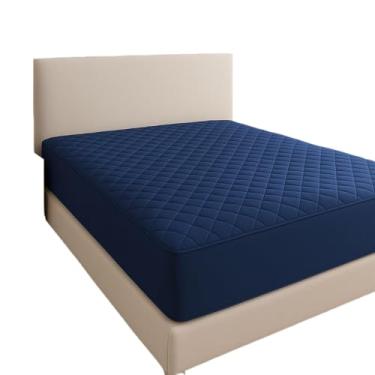 Imagem de Capa de Colchão Matelada | Conforto, Proteção, Lavável e Diversos Tamanhos E Cores- Conforto e Proteção Total (CAPA COLCHÃO AZUL MARINHO,CASAL)
