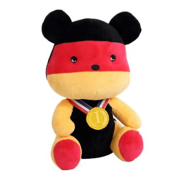 Imagem de Boneca de brinquedo de pelúcia 2018 World Cup International Bear 20cm