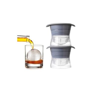 Imagem de Forma de Gelo para Shots, Silicone, 4 Moldes de Copos, 12,5x12,5x6,5cm, Livre de BPA, Cor Sortida