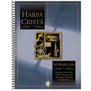 Imagem de Livro Harpa Cristã Mi Bemol Capa Dura Espiral Partituras 640 hinos Req