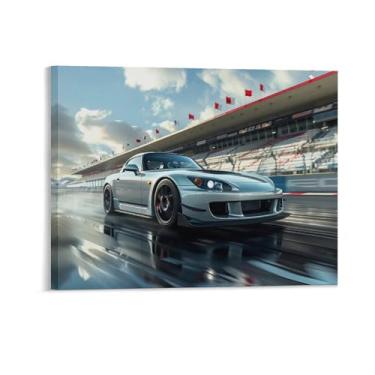 Imagem de HouLaiZhe Jdm Sports Car S2000 Track Sports Posters Tela Estética Decoração de Parede Pintura de Parede Impressão de Sala de Galeria Decoração de Parede para Quarto Sala de Estar Escritório 11 x 14