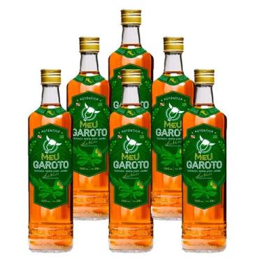 Imagem de Cachaça de Jambu Meu Garoto 700ml 6 Unidades