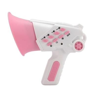 Imagem de Ainoli dispositivo trocador de voz para crianças, portátil, efeitos sonoros engraçados, controle de volume, som alto e claro, brinquedo que muda de voz (Rósea)