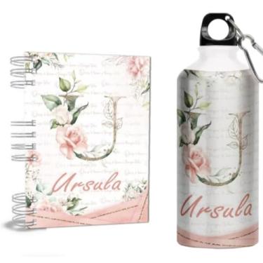 Imagem de Agenda 2026 + Garrafa - Personalizada com Nome - Alumínio - Alfabeto - Capa Dura Holográfica (Na compra colocar o nome na frente do remetente) (U)