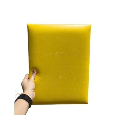 Imagem de Kit Cabeceira de Cama Placas Estofadas 30x40cm (Amarelo-Courino,6)