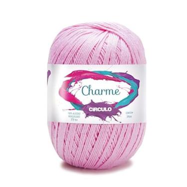 Imagem de Fio Linha Charme 396m e 150g Ideal p/Crochê e Tricô Marca Círculo (3526 - ROSA CANDY)