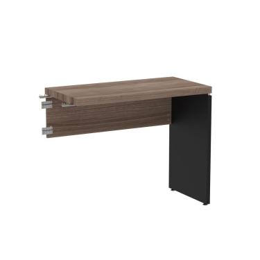 Imagem de Complemento Para Mesa De Escritório 90cm Pe40 Preto-walnut