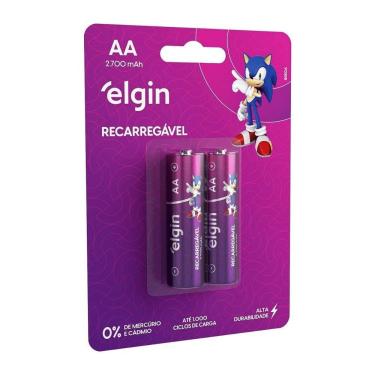 Imagem de Pilha Recarregável Elgin Aa 2700mah Blister Com2