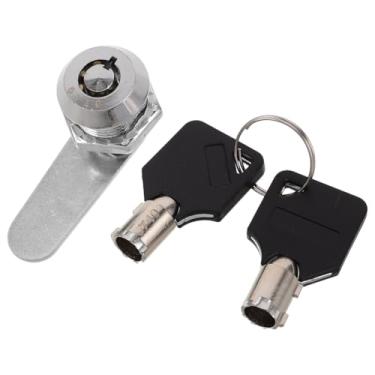 Imagem de COOLHIYA Trava de liga de zinco com chaves Fechadura compacta de armário para caixa de correio, gaveta, sapato, mesa, trailer, móveis, substituição