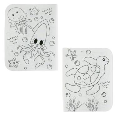 Imagem de Kit com 2 Livros para Colorir Infantil com Caixa de Giz de Cera, 6 Unidades, Sortido, 4 Páginas, 23x18cm