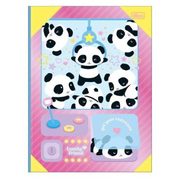 Imagem de Caderno Brochura Capa Dura Universitário Panda 80 Folhas Tilibra, I