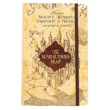 Imagem de Zonacriativa - Caderno Traveller's Journal Plataforma 9 3/4 Harry Potter 22x14cm | Capa dura, 80 folhas e marcador | Ideal para anotar feitiços e aventuras