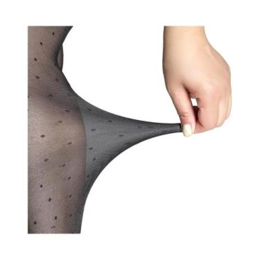 Imagem de Meias De Nylon Transparentes Ultra-Finas plus Size Sexy Elásticas Vers