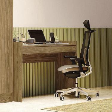 Imagem de Escrivaninha 2 Gavetas Kappesberg Adapt Nogueira