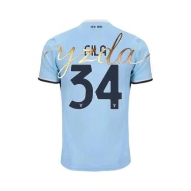 Imagem de Camisa De Futebol Lazio Impressa Em 3D Para Homens E Mulheres, T-Shirt