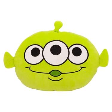 Imagem de Zonacriativa - Almofada Formato Huggy Alien Toy Story Disney | Travesseiro multifuncional para aquecer as mãos e guardar pijamas | Toque soft e fibra siliconada