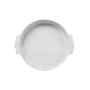 Imagem de Travessa Redonda Em Porcelana Assar E Servir 21x4,5cm Germer, Branco