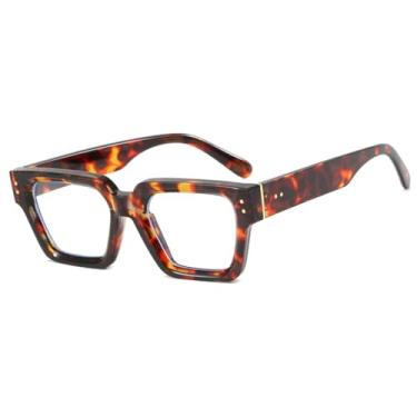 Imagem de Óculos de Sol Jelly Color Gradient Unissex com Proteção UV400 para Esportes ao Ar Livre, Corrida e Ciclismo, Estampa de Leopardo Transparente