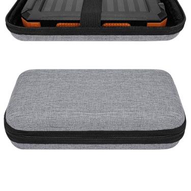 Imagem de TOCCOOL Estojo de transporte para banco de energia solar – Caixa de armazenamento de viagem rígida portátil para carregadores solares, compatível com Rasbes 38800mAh, Durecopow 20000mAh (prata)