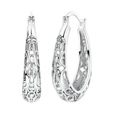 Imagem de Brinco original 925 prata esterlina cereja arco pendientes para mulher