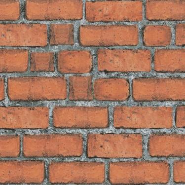 Imagem de TANONE Papel de parede de tijolo vermelho descasque e cole papel de contato espesso 44,5 cm x 998 cm autoadesivo removível vinil impermeável tijolo papel de parede para embrulhar lareira de Natal DIY