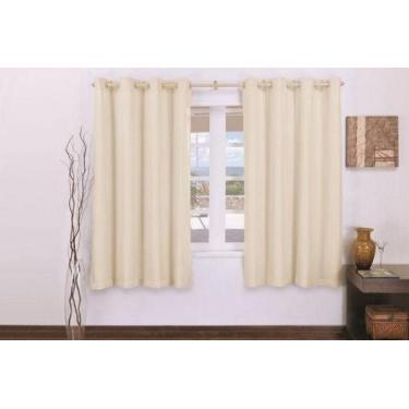 Imagem de Cortina Blackout Sala/Quarto em Tecido 200 x180 Bege Claro  Admirare
