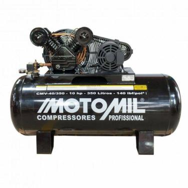 Imagem de Compressor 140lbs 10hp Trifásico 220/380v Cmv-40/350 Motomil