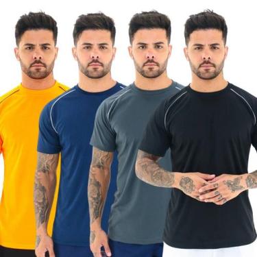Imagem de KIT 4 Camisetas Dry Fit Masculina Treino Academia Corrida - LUNNA, Lar